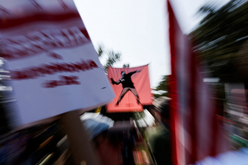 班克西是30年來最神秘的街頭藝術家之一。（路透）