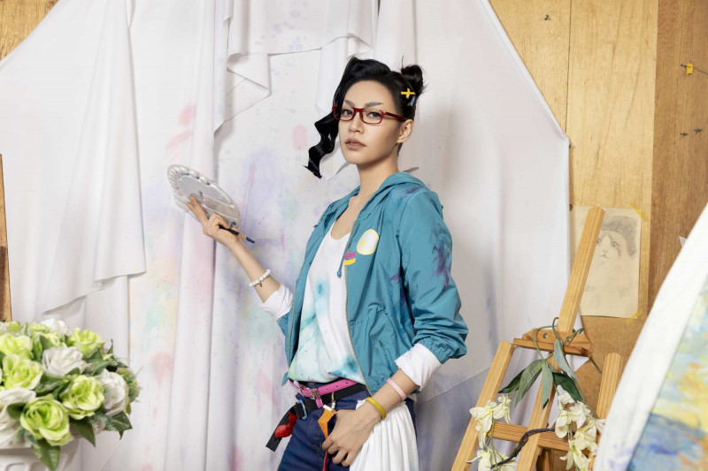 星二代豁出去了！焦曼婷Cos男角帥翻  焦恩俊教撩妹技巧