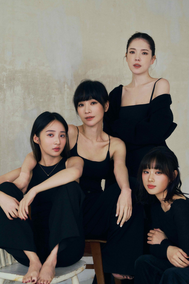 李沐（左起）、陽靚、許瑋甯、湯詠絮合體拍攝形象照。（時間軸製作所提供）