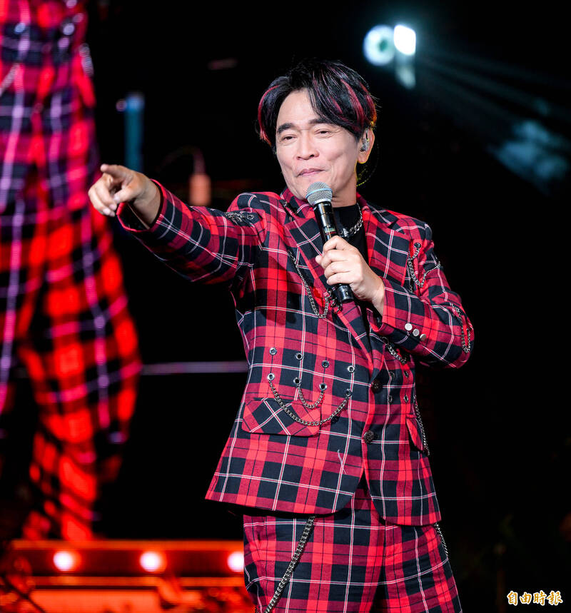 吳宗憲在今晚演唱會提到周杰倫。（記者王文麟攝）