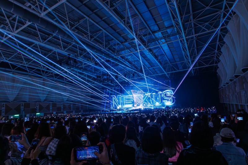 MONSTA X今天在五股的新北工商展覽中心開唱。（光尚娛樂提供）