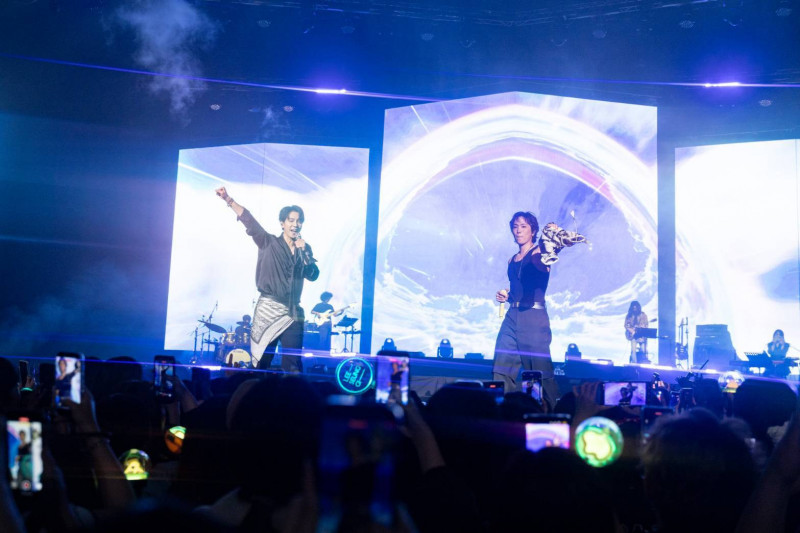 「奇基」組合降臨高雄，李昇基、李洪基嗨翻全場。（SYL TW提供）