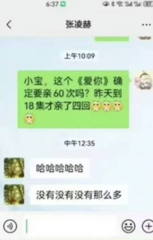 中國網路瘋傳自稱張凌赫高中老師與他的對話。（翻攝自微博）