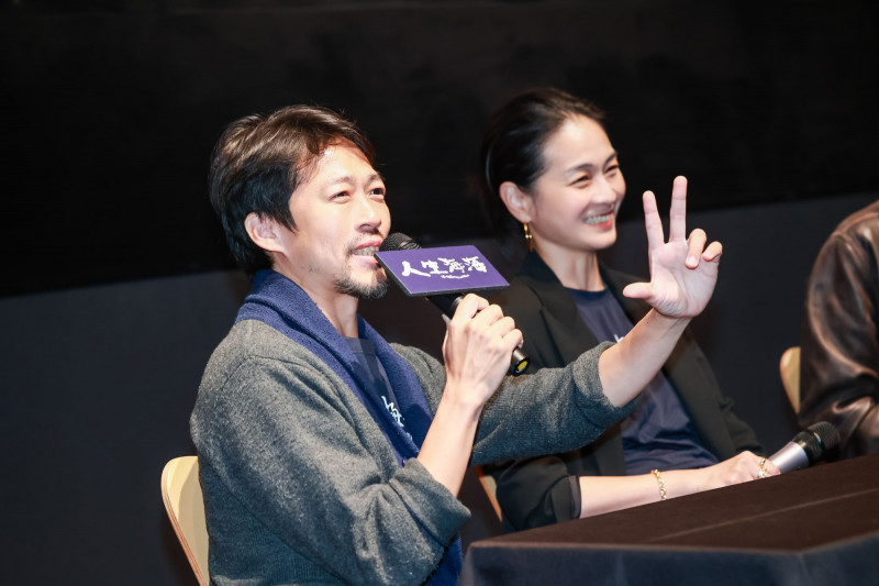 《人生海海》「兄妹檔」魏雋展（左）與陳雪甄，日前在光點華山舉辦「表演講堂」深度對談。（甲上提供）