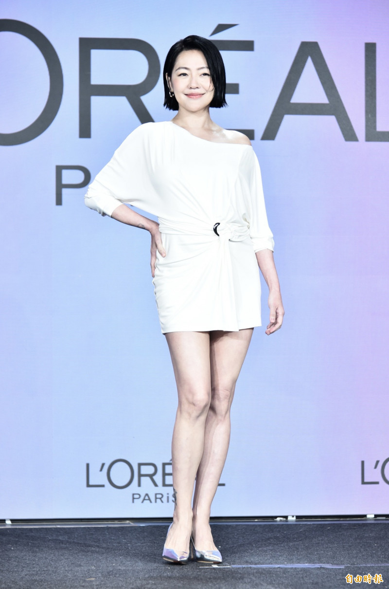 小S改編Queen戰歌自我激勵：I am a champion。（記者陳奕全攝）