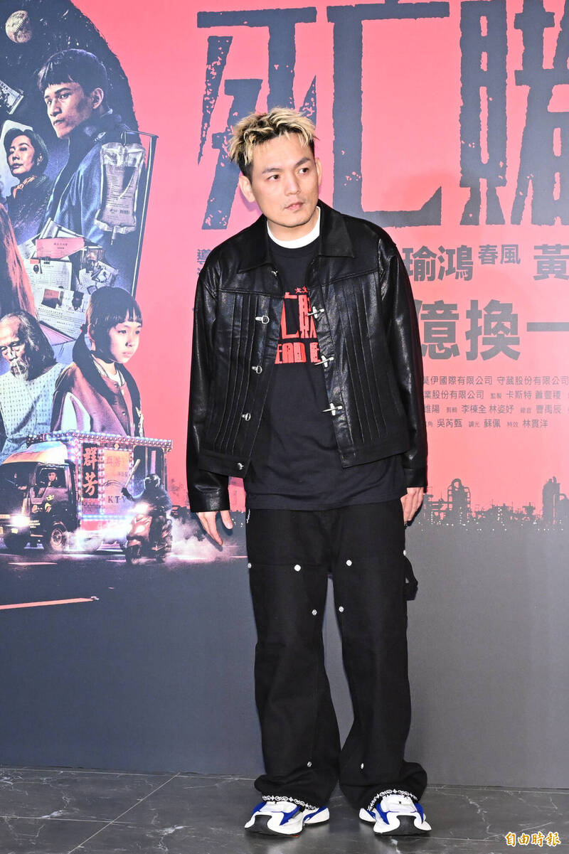 對於被虧「演技天才」，春風立刻否認，表示自己「只是很努力」。（記者胡舜翔攝）