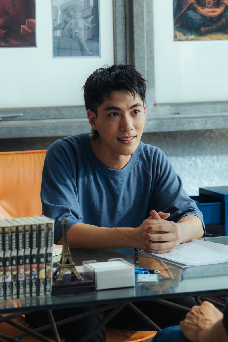 林子閎在《向流星許願的我們》客串出版社社長，扮演影響李李仁賣掉民宿的關鍵人物。（有意思國際傳媒、犢影制作提供）