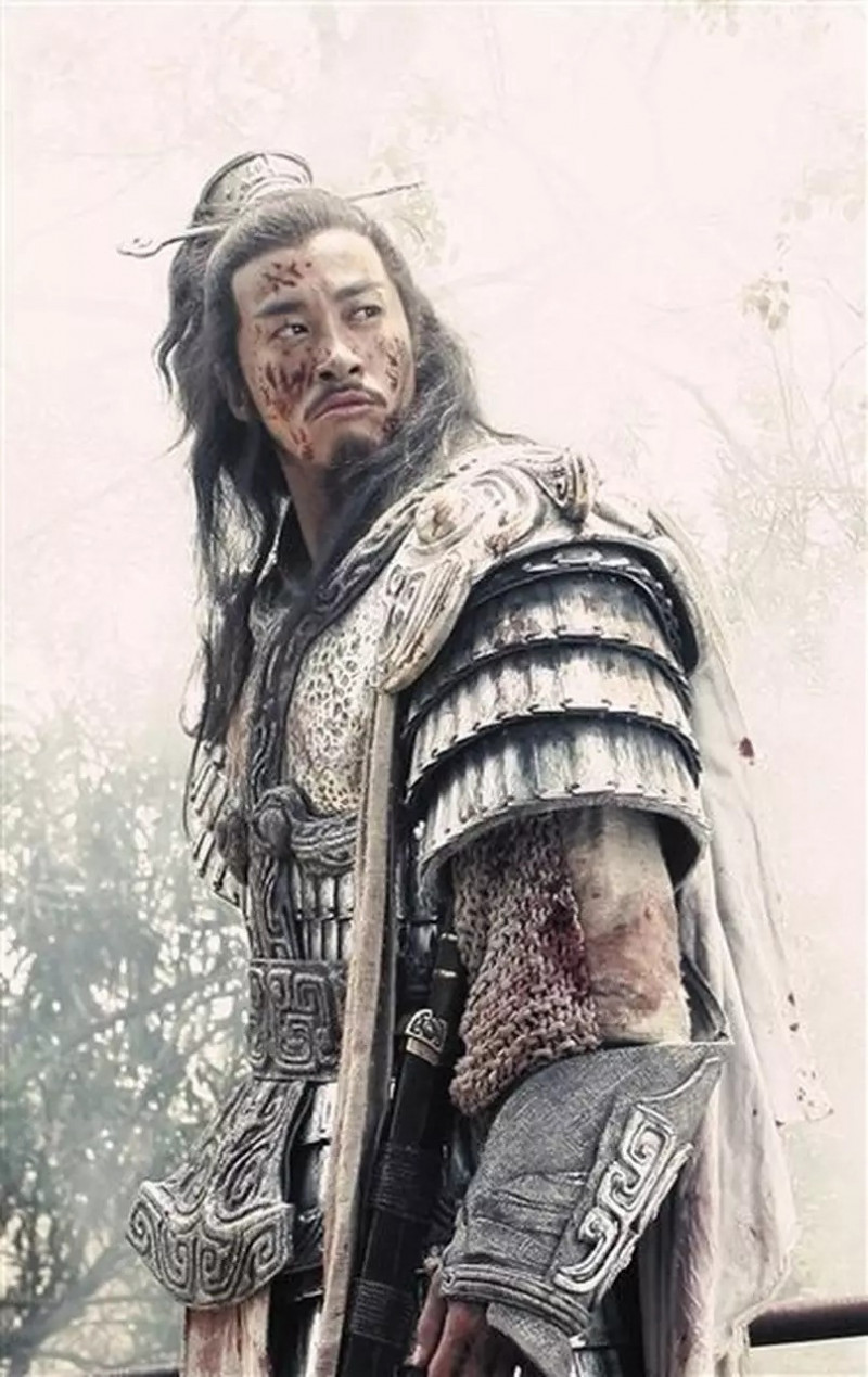 何潤東在《楚漢傳奇》中的項羽扮相被稱為「古代最強武將代言人」。（翻攝自微博）