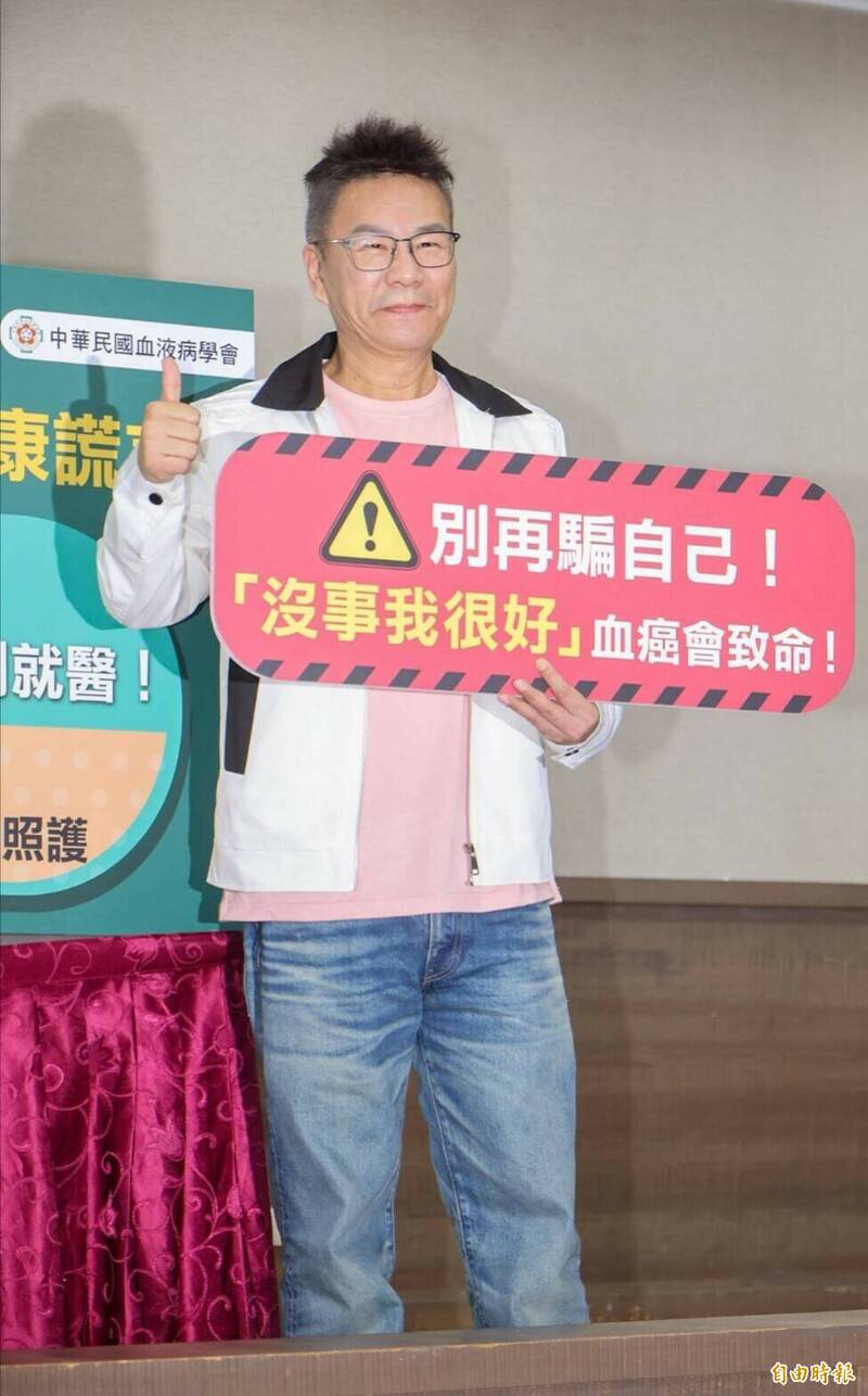 沈玉琳叮嚀嫩妻，愛妳的都是騙錢。（記者潘少棠攝）