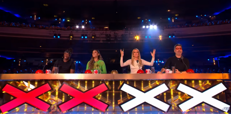 「水管阿民」險遭淘汰。（圖翻攝自YT:Britain's Got Talent）