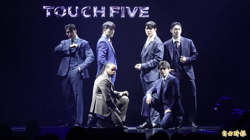 沉浸式人體藝術秀《TOUCH FIVE》今起登上Legacy Max。（記者潘少棠攝）
