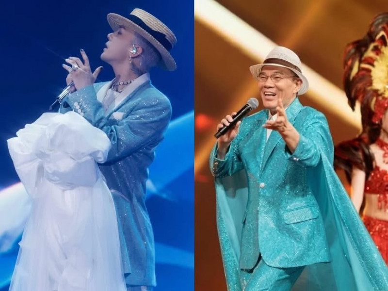 63歲陳雷太炸裂！GD開唱造型「神撞衫台語歌王」 網友全看傻：根本一樣