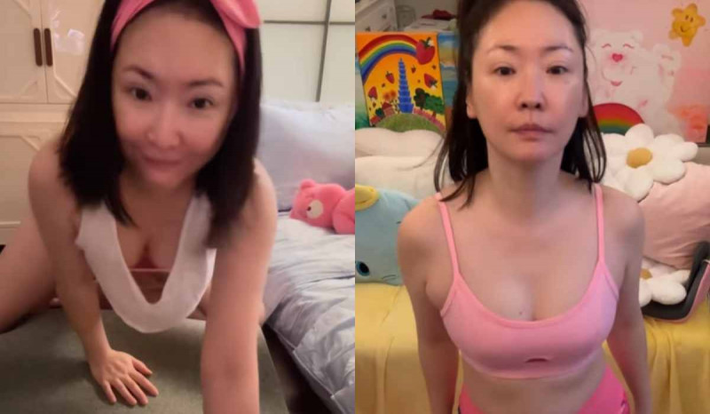 今晚登成人平台直播！王俐人放送福利 居家運動「上圍現形」粉絲搶看