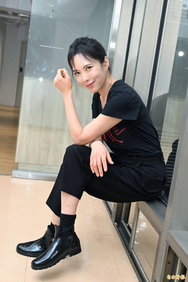 天心愛老公愛到不行，好怕對方突然說要離婚。（記者胡舜翔攝）