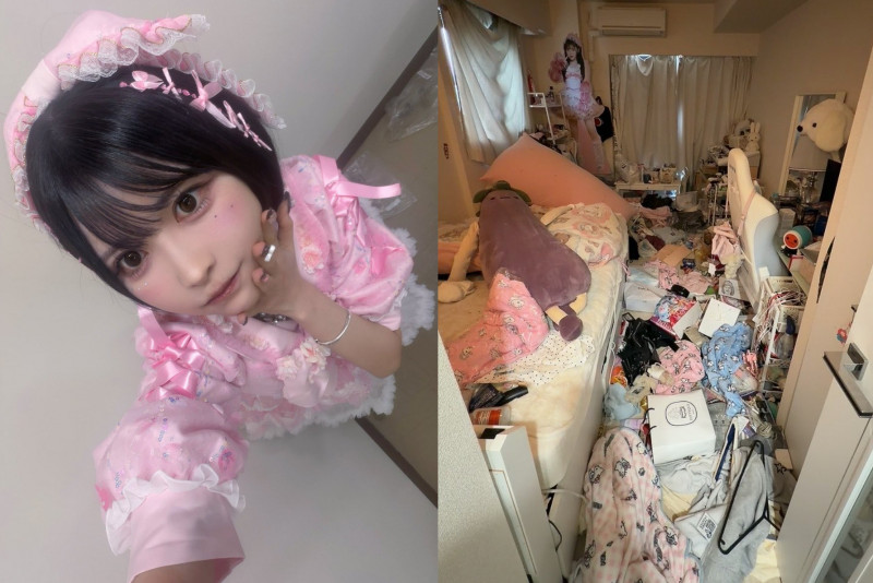 28歲女偶像房間凌亂像遭闖空門！495萬人看呆「清潔人員一進門嚇傻」