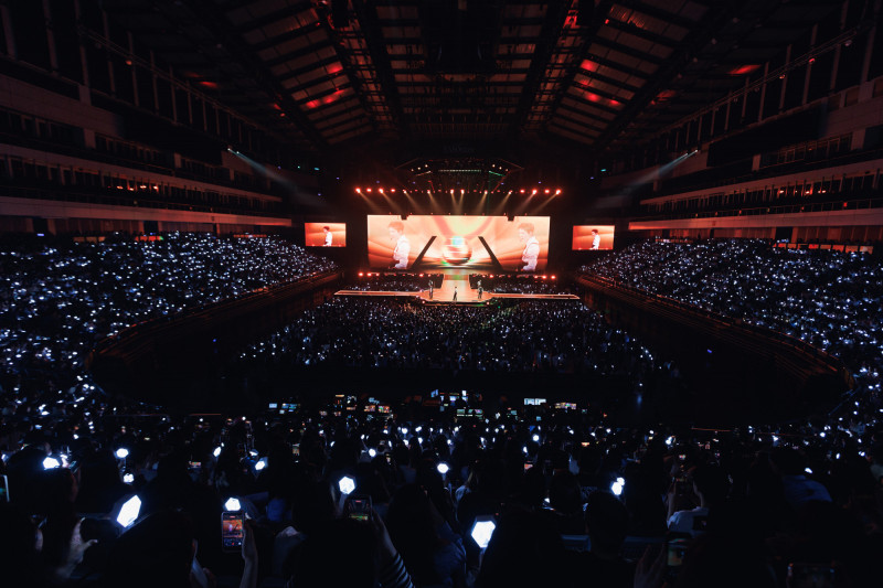 EXO兩天吸引2.2萬名EXO-L朝聖。（Live Nation Taiwan提供）