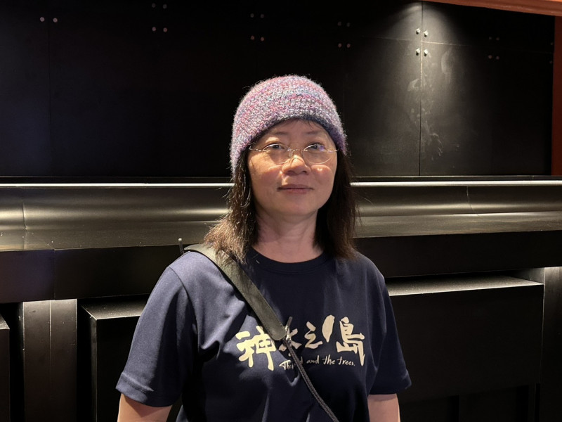 《神木之島》導演李香秀勤跑映後，昨天晚上在信義威秀受訪。（記者廖俐惠攝）