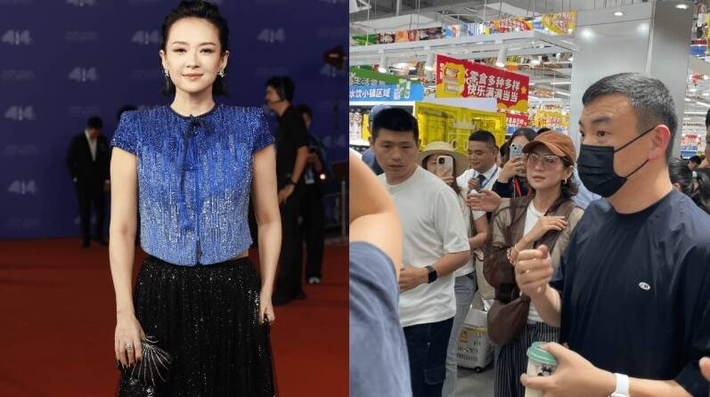 章子怡現身零食店被擠爆 身旁「保鏢」來頭爆猛身家逾千億