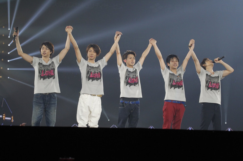 嵐ARASHI表示「我們就是嵐」。（非本場演唱會，翻攝自X）
