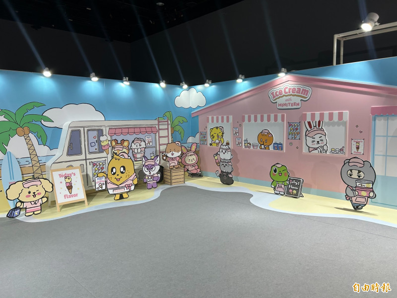 SEVENTEEN《Ice Cream with MINITEEN》主題快閃店在5日開幕。（記者廖俐惠攝）