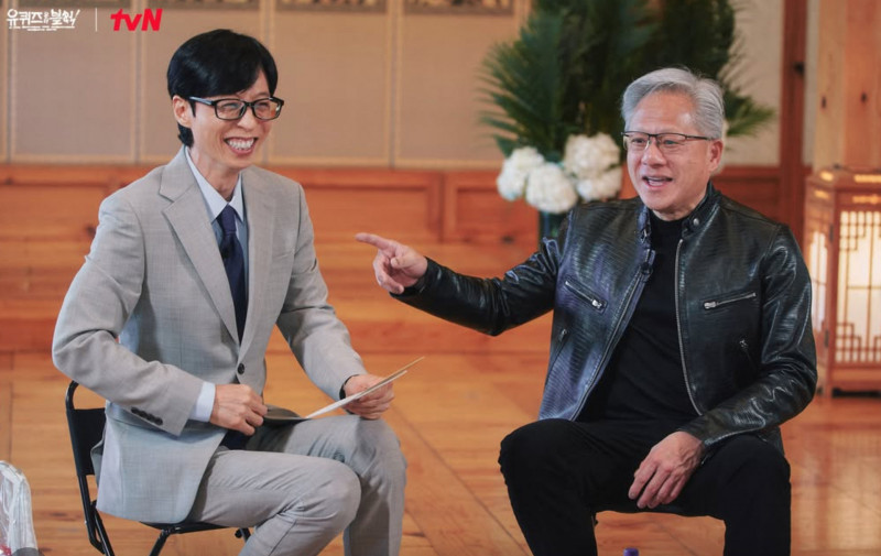 黃仁勳登韓綜被讚大富豪面相!轉頭虧劉在錫「鼻子不夠大」全場笑翻