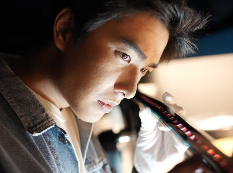 曾敬驊主演的《消失的跑片員》今天舉行世界首映。（國家影視聽中心提供）