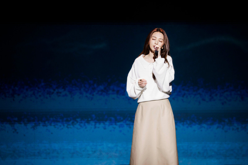 田馥甄Hebe真摯獻唱緬懷逝世音樂人，催淚演出逼哭全網，收視高居全場次高。（台視提供）