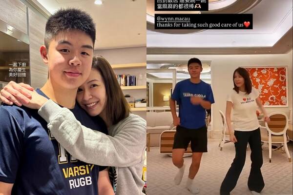 超閃母子檔!蔡依珊尬18歲愛子熱舞 24秒影片曝光