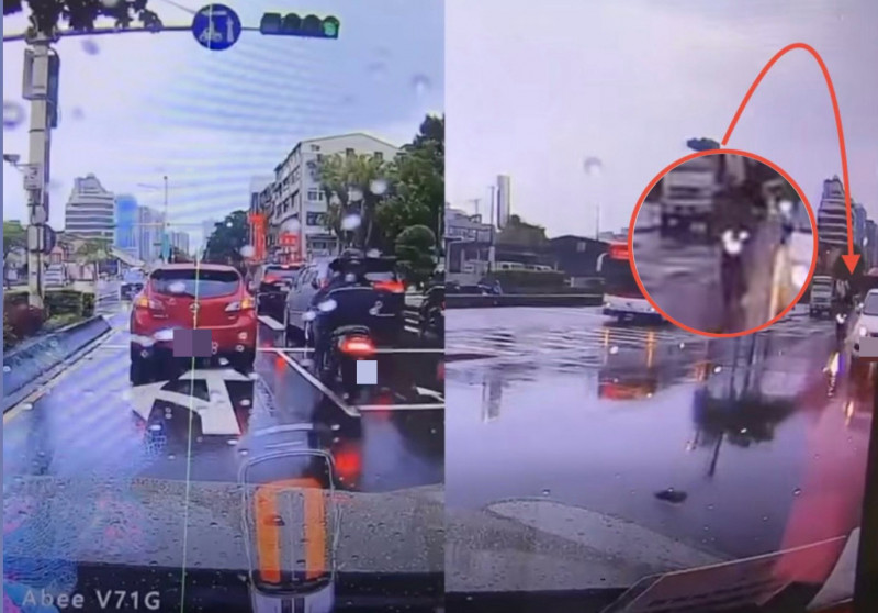 小甜甜反遭圍剿！公開車禍畫面嗆「正義不退讓」 網友全氣炸：妳要讓直行車