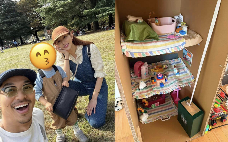 林志玲超狂手作曝光!4歲兒小手也罕見入鏡 母子攜手打造「3層樓豪宅」