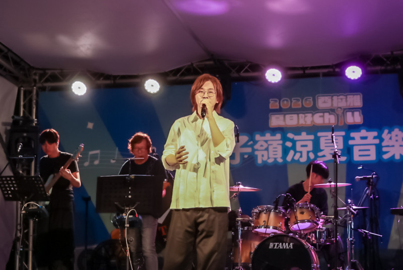 林隆璇自爆被兒子拋棄獨自開唱。（交通部觀光署西拉雅國家風景區管理處提供）