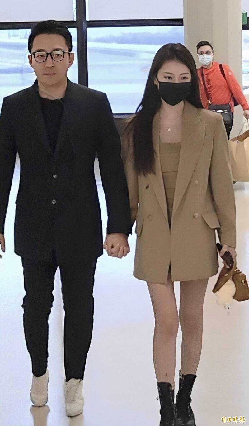 汪小菲（左）和馬筱梅婚後亦育有1子。（本報資料照）