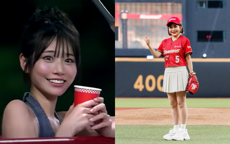 外野彩花、內野彩華!天母球場驚見河北彩花 王彩樺開球尬舞啦啦隊