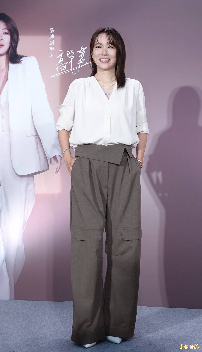 高宇蓁今出席自家保養品牌J.GAO八週年活動（記者潘少棠攝）