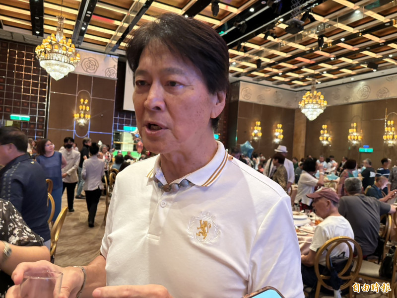 劉尚謙主張透過立法要求電影票房或電視劇播映收入撥出1%作為演藝工會基金。（記者蕭方綺攝）