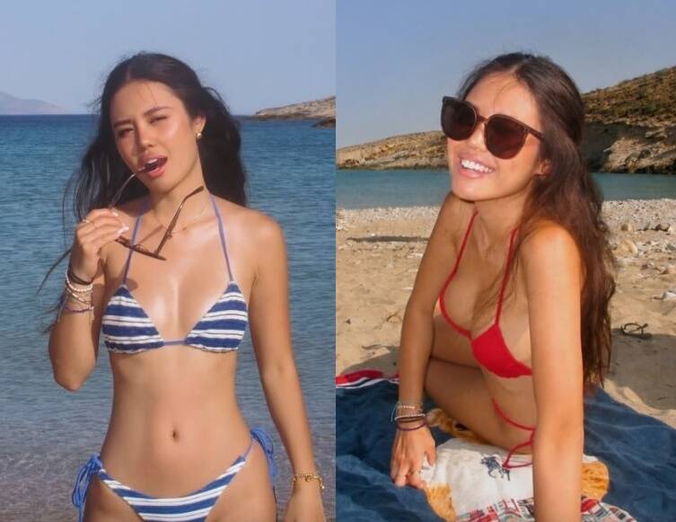 鍾鎮濤22歲女兒鍾懿辣穿比基尼 上圍豐滿纖腰吸睛