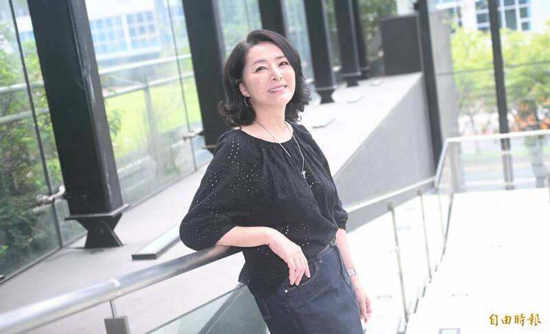張靜懿分享不與老公辛文合作的原因。（記者潘少棠攝）