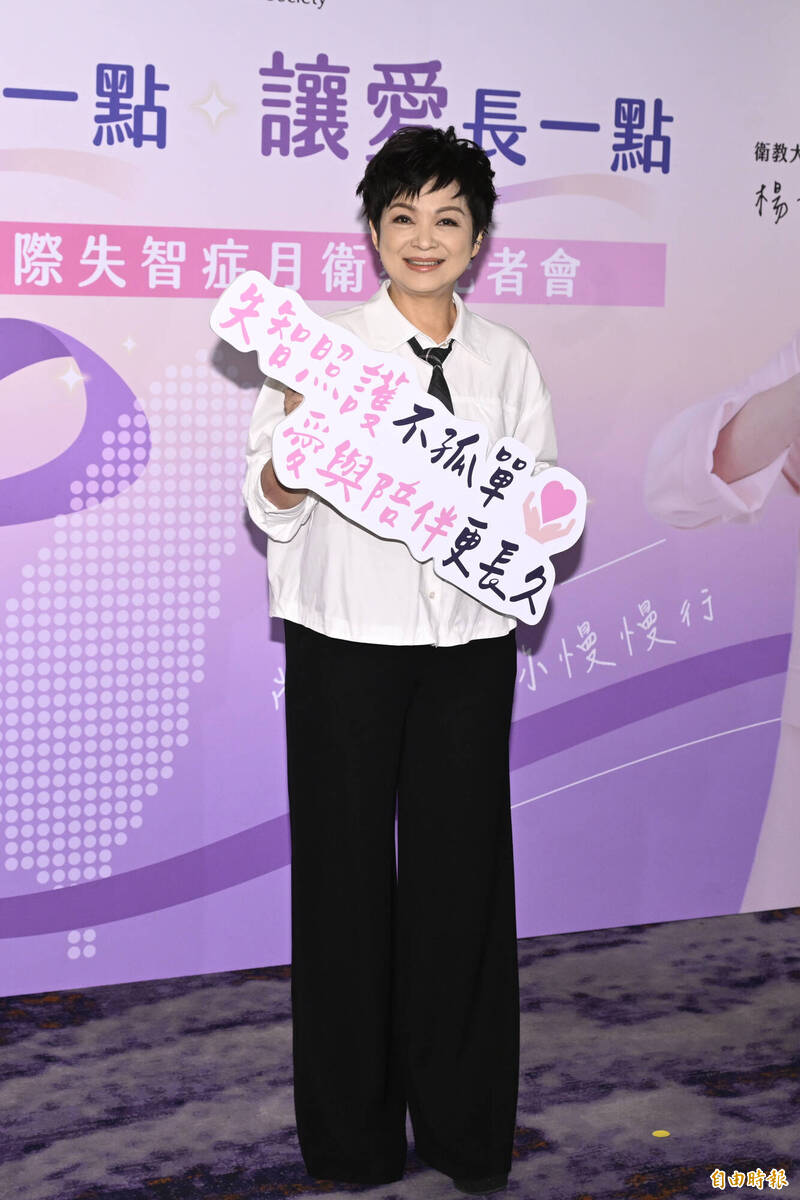 楊貴媚經過多年的調適與磨合，如今學會「陪伴」才是重點。（記者胡舜翔攝）