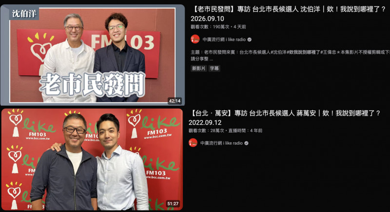 同上王偉忠專訪!沈伯洋4天飆190萬觀看 蔣萬安4年僅28萬「何博文一句話分析」