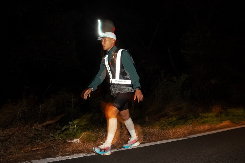 阿倉去年11月首度挑戰「FXT 福爾摩沙極限鐵人三項」。（無海娛樂提供）