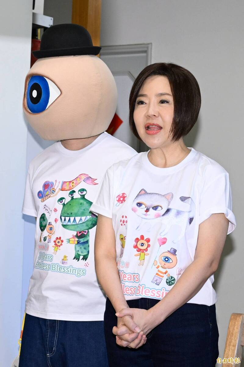 于美人今（18）日出席「做好事小組」公益活動。（記者胡舜翔攝）