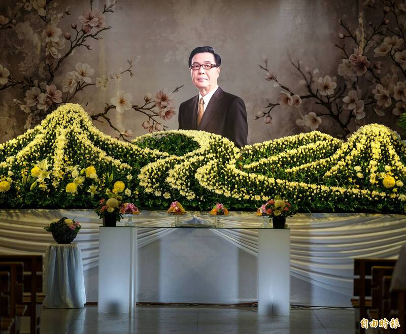 龐祥麟告別式。（記者王文麟攝）