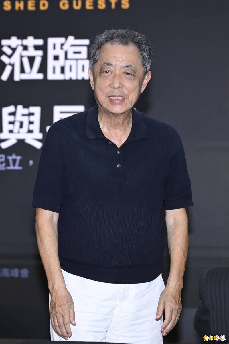朱延平今現身「2026台灣 AI 產業領袖高峰會」。（記者胡舜翔攝）