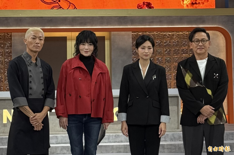 唐綺陽今擔任《料理少年王者之路》首集客座評審。（記者傅茗渝攝）
