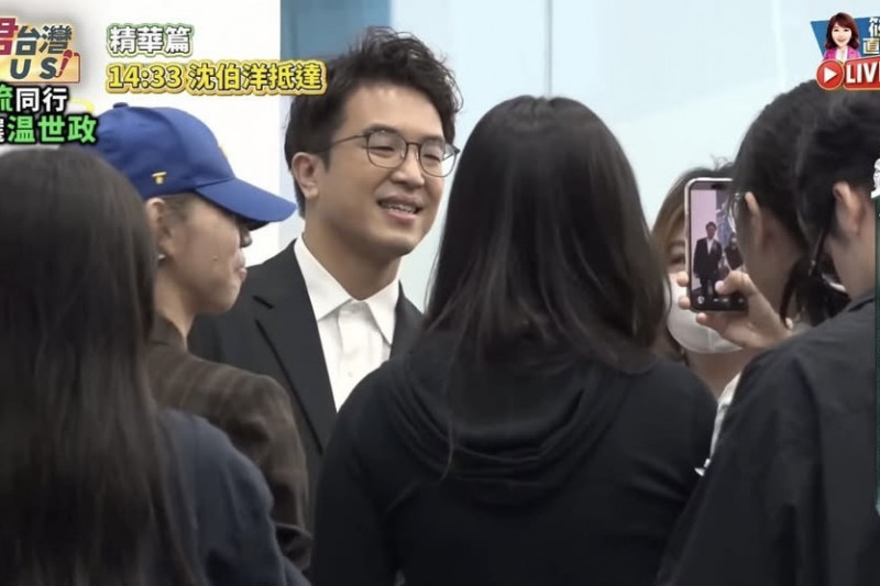 沈伯洋登TVBS未播先轟動!12分鐘搶先看釋出 大廳湧人潮搶合照