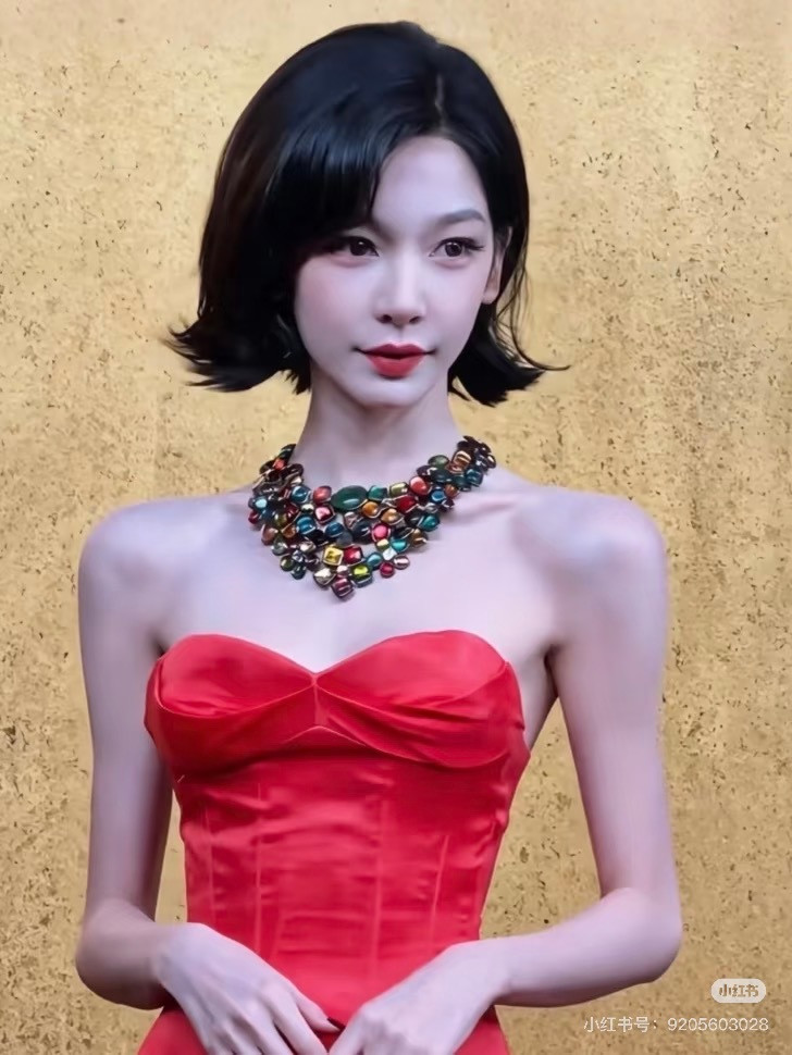 AI女神暴瘦僅剩41公斤!復古禮服走紅毯「骨頭凸出」 網驚:像地獄新娘