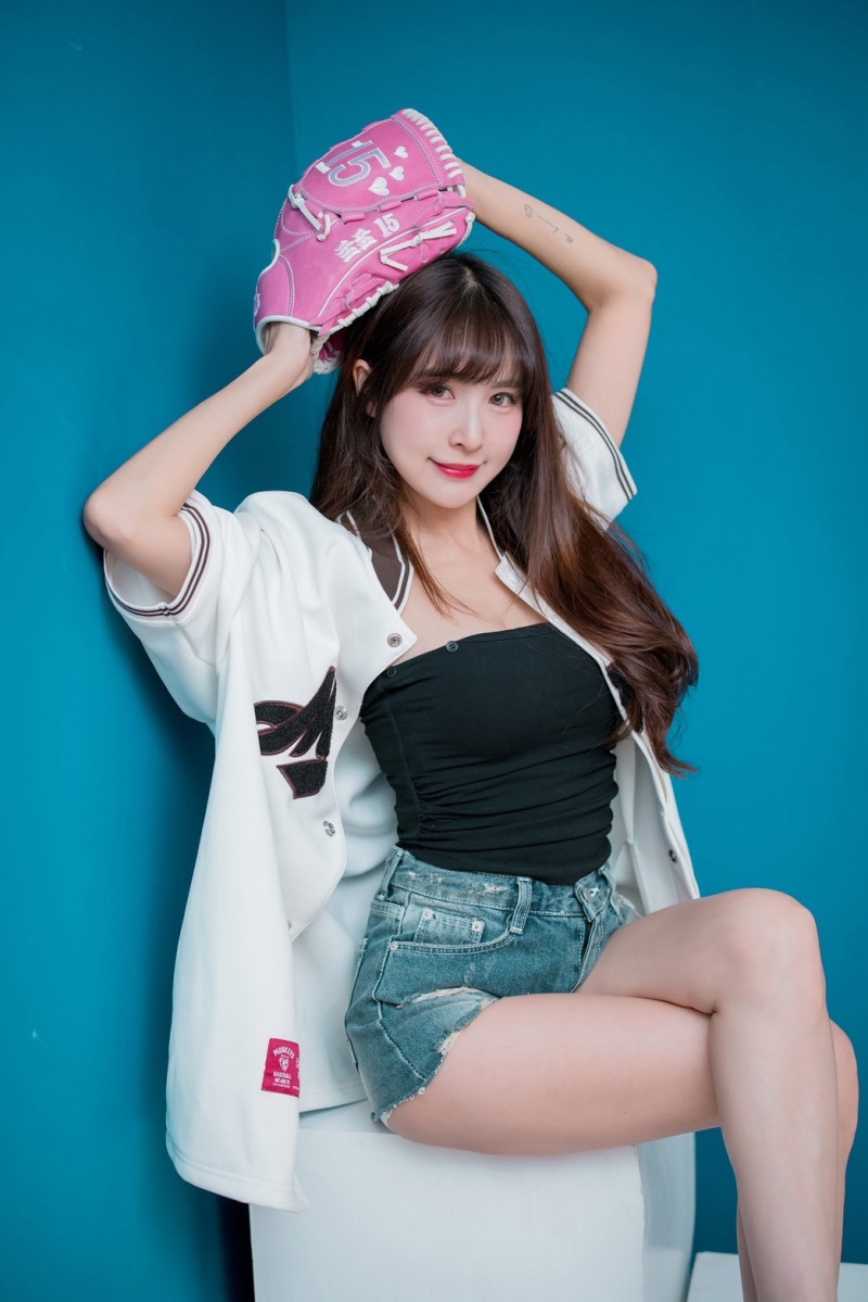 樂天女孩Rakuten Girls孟潔。（樂天桃猿提供）