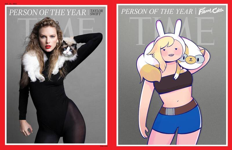 泰勒絲2度登《TIME》封面！《探險活寶》性轉角色「寶妹和皮姐」致敬好可愛