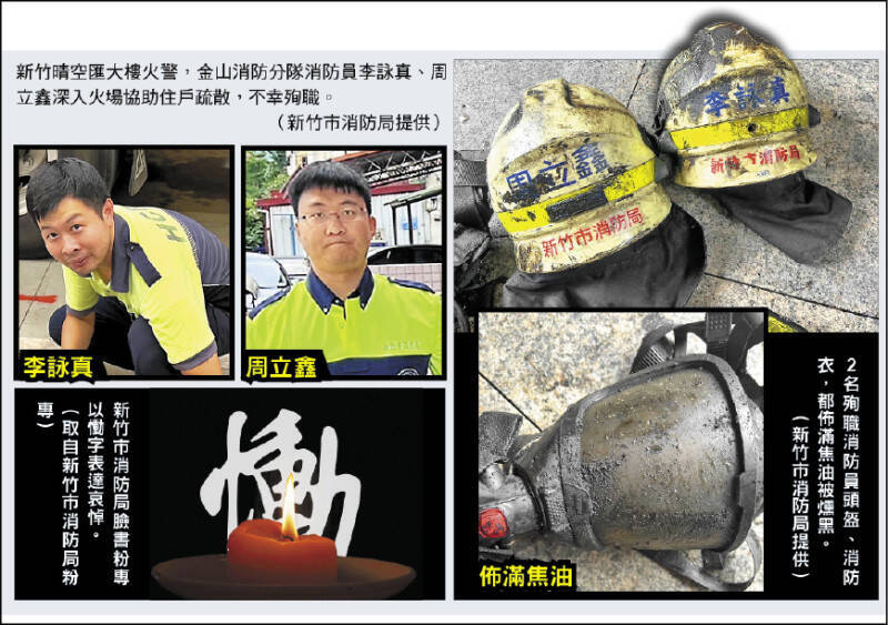 温昇豪臉書全黑  悼念晴空匯火警2勇消殉職