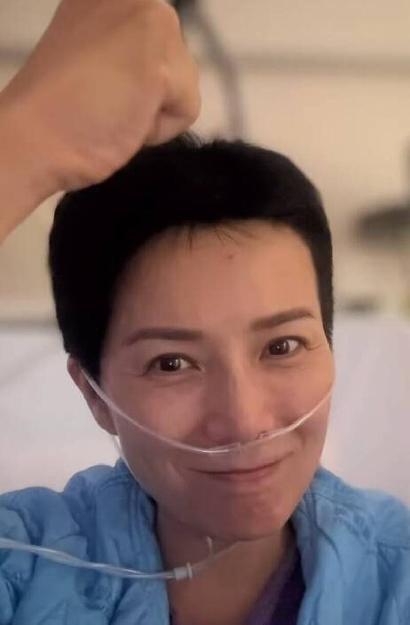 港姐季軍吳忻熹罹乳癌   肺部積水住院病容曝光